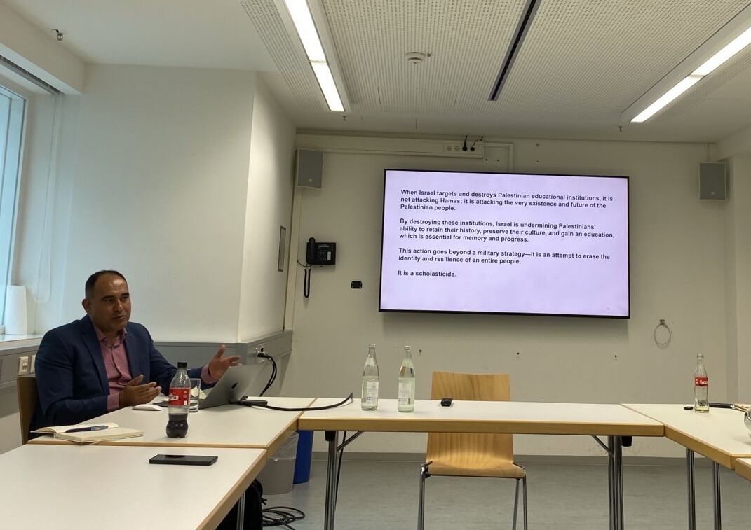 Photograph from the lectures at Ludwig Maximilian University of Munich.